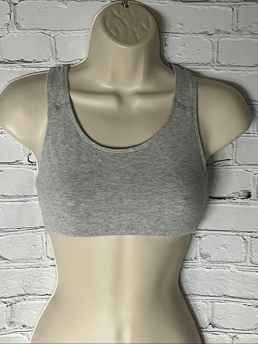 Fruit of the Loom Light Gray Seamless Scoop Sports Bra